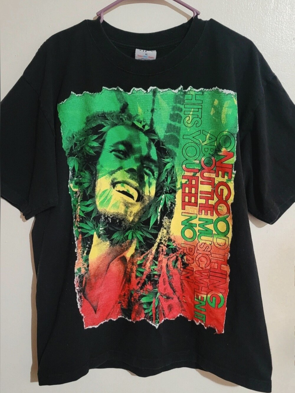 Bob Marley Vintage Rare SHAKA Wear Iron Lion In Zion Reggae Rasta T-Shirt Sz XL